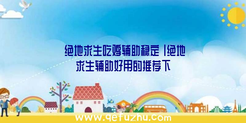 「绝地求生吃鸡辅助稳定」|绝地求生辅助好用的推荐下